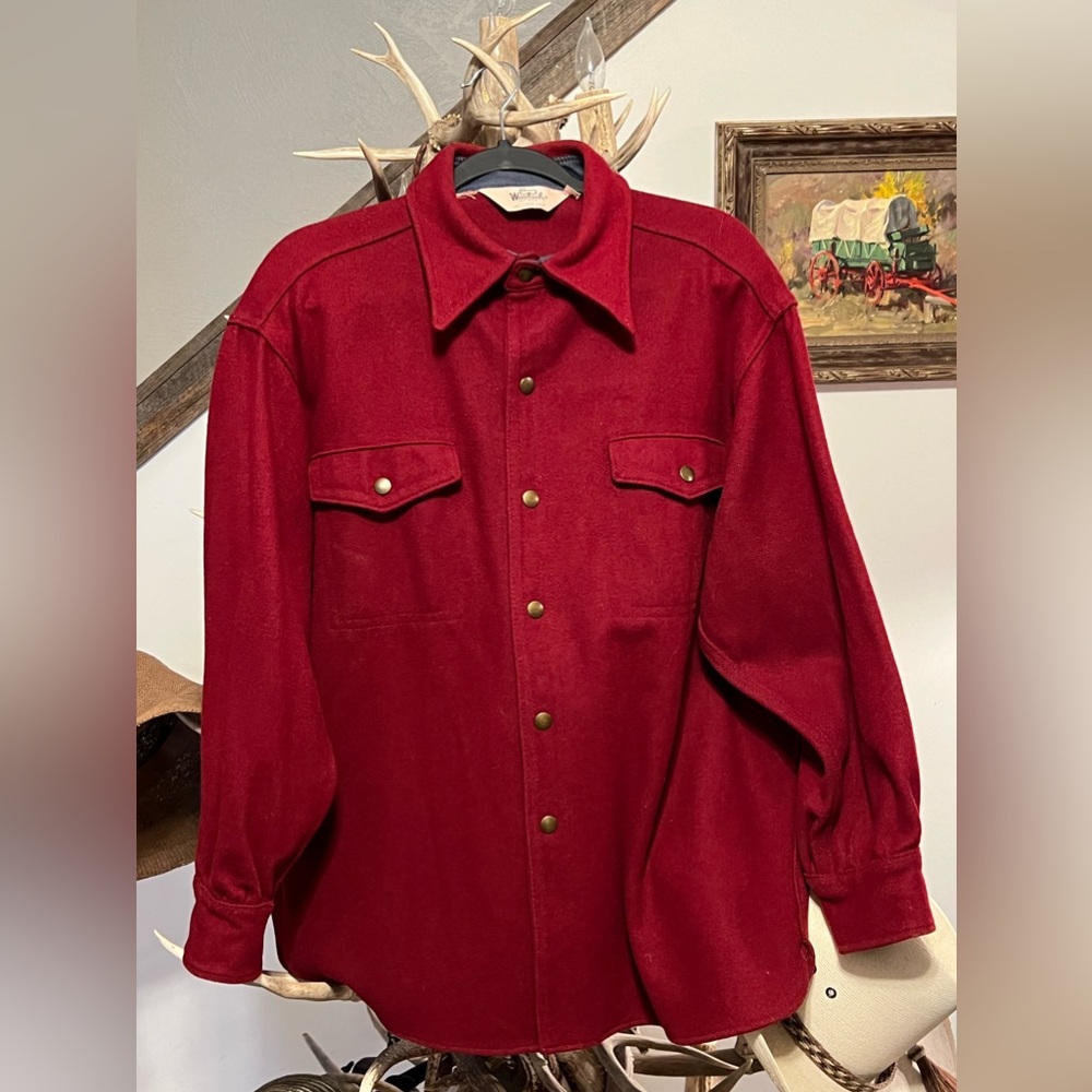 Woolrich 100% wool shirt jacket XL